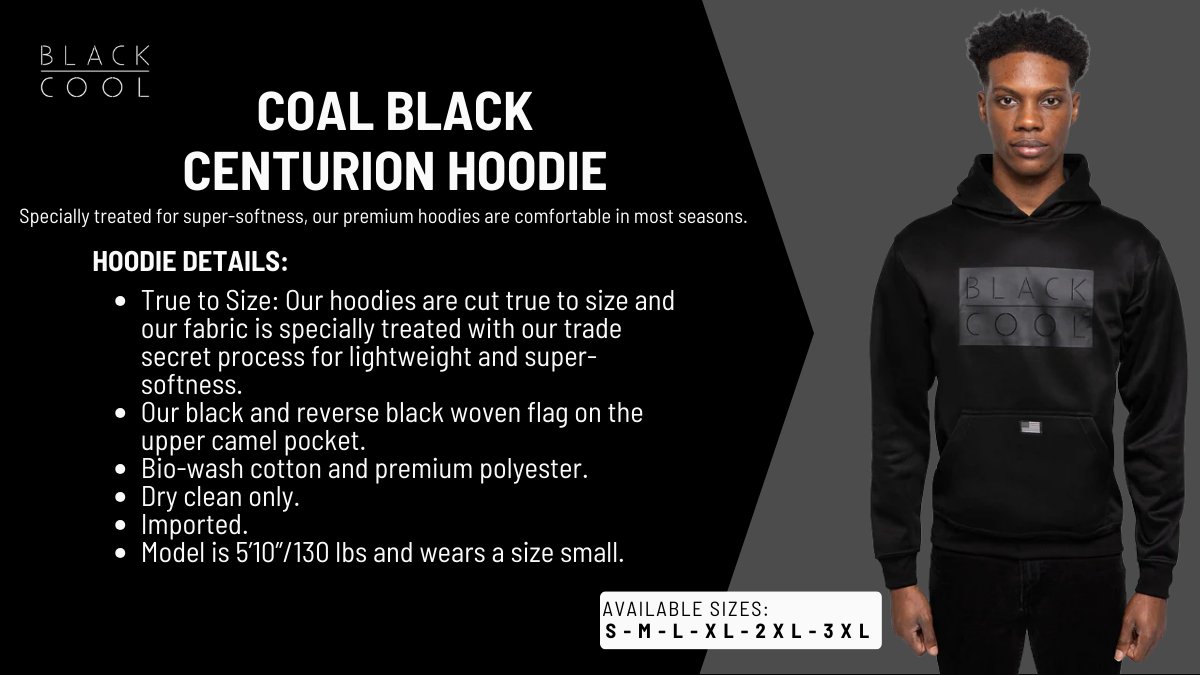 BlackCoolCo's tweet photo. Timeless, sleek, and bold—the Centurion Hoodie in Coal Black is your new go-to. Because excellence looks good on you. 🖤

Shop now: https://t.co/G1QpwlaEM9

#BLACKCOOL #BlackCool #BlackLove #BlackExcellence #BlackHistory #CenturionHoodie #hoodies #blackhoodies  #BlackCool #WearTheCrown  #UrbanFashion #HoodieFlex #StayLegendary #USAStyle  #PowerMovesOnly #ShopNow