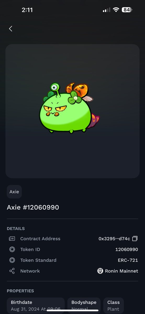 🎁 AXIE GIVEAWAY TIME 🎁

Are you the next owner of this axie?

All you have to do is:  

 - follow me @0xY010 
 - like and rt this post
 - tag your friends and drop your address

Good luck!

<a href="/Ronin_Network/">Ronin</a> <a href="/AxieInfinity/">Axie Infinity</a>