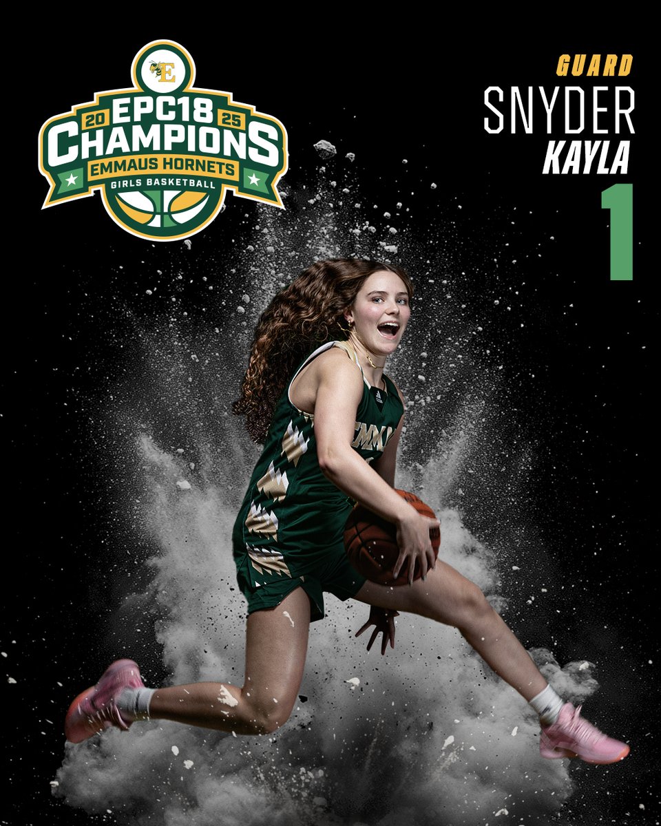 EHSGBB's tweet photo. @KaylaSnyder2027 (only a sophomore) dominated in her 2 games at the PPL Center helping to lead Emmaus to their first ever EPC Championship over @BecahiGBB . Besides scoring 36 points in the 2 games, she controlled the tempo of both games, had numerous assists, and had very few turnovers. Congrats, Kayla, for having the heart of a champion!
