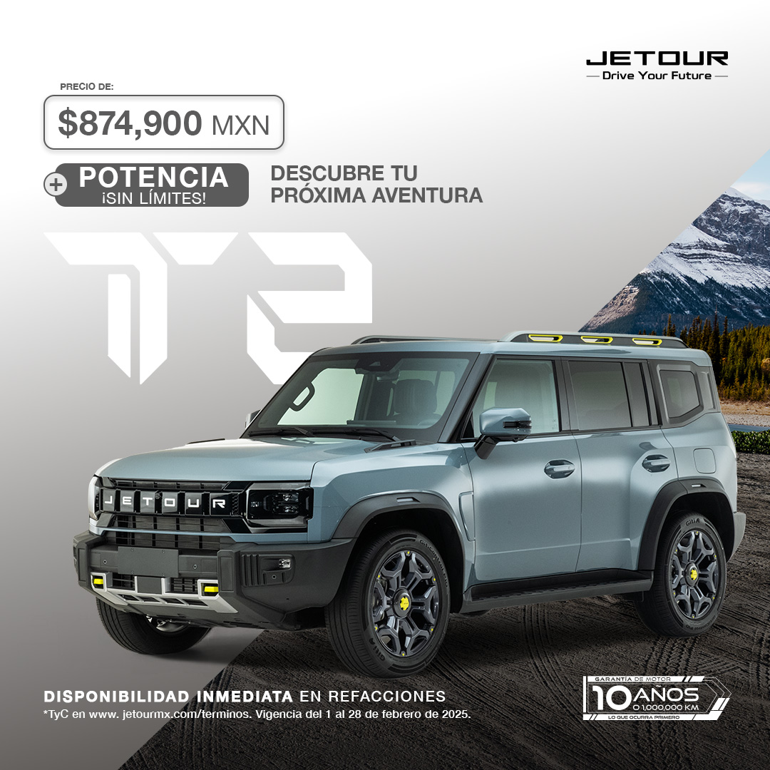 Domina cualquier terreno con Jetour T2, fuerte y confiable.  Kit de Seguridad sin costo.

#JetourMéxico #T2