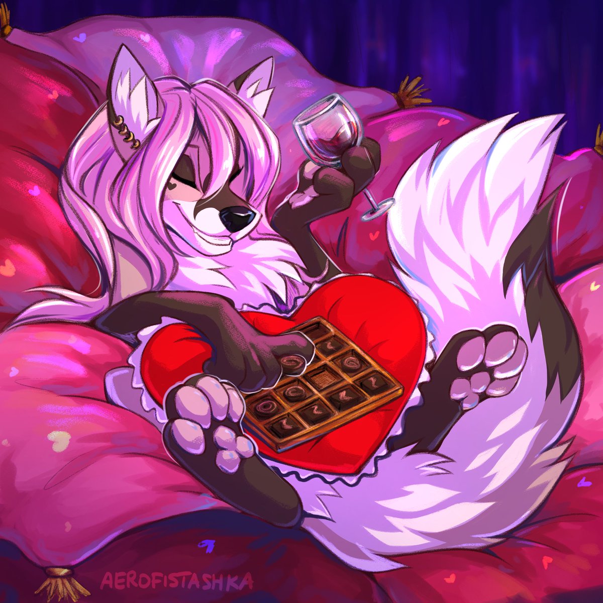 🌸Megami🌸 (@megami_chan_owo) on Twitter photo Single? Taken? Doesn't matter – chocolate loves everyone 🍷🍫😏
Art by <a href="/Aerofistashka16/">Aerofistashka💫 (COMMS OPEN!)</a> 🌹
#SelfCare #FurryArt #Anthro #ValentineMood #CozyVibes #Furry #ValentineAesthetic #WineAndChill #ChocolateLover Single? Taken? Doesn't matter – chocolate loves everyone 🍷🍫😏
Art by <a href="/Aerofistashka16/">Aerofistashka💫 (COMMS OPEN!)</a> 🌹
#SelfCare #FurryArt #Anthro #ValentineMood #CozyVibes #Furry #ValentineAesthetic #WineAndChill #ChocolateLover
