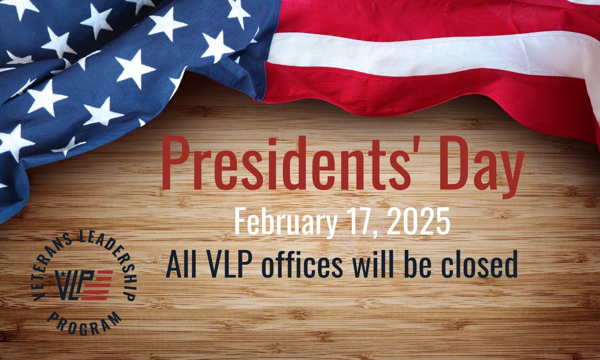 All VLP offices will be closed on Monday, February 17th in observance of Presidents' Day.  Thank you!
#WeAreVLP
