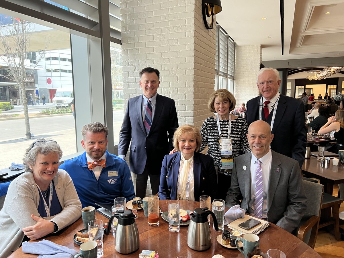 Started the day off with a breakfast with former APTA Presidents, it was awesome connecting with these inspiring thought leaders! #APTACSM