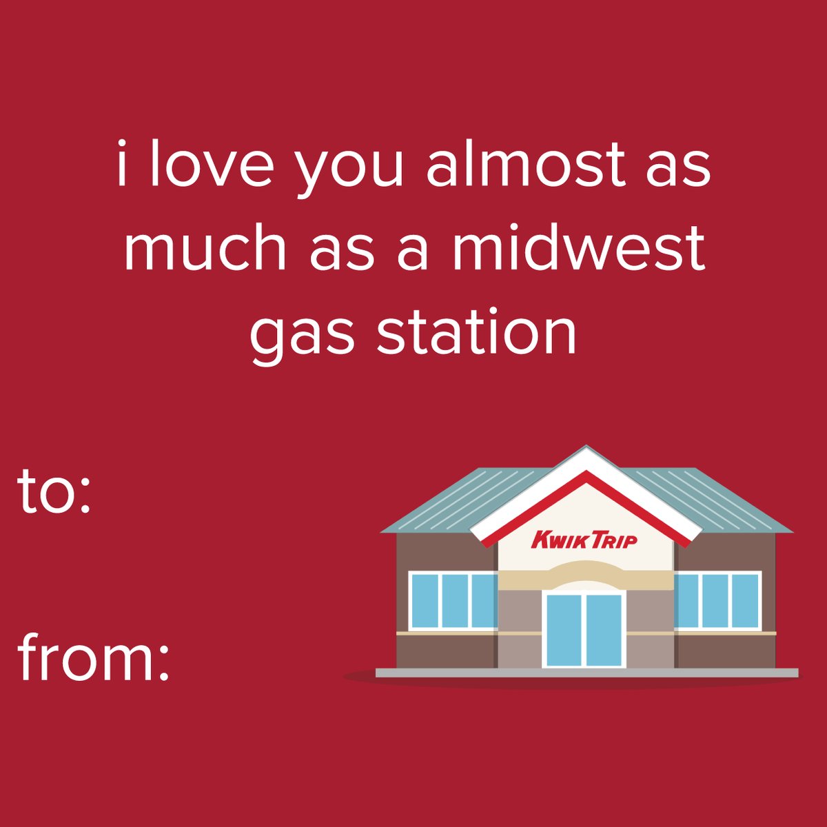 KwikTrip's tweet image. not to be weird, but this might be the most romantic thing we've ever done