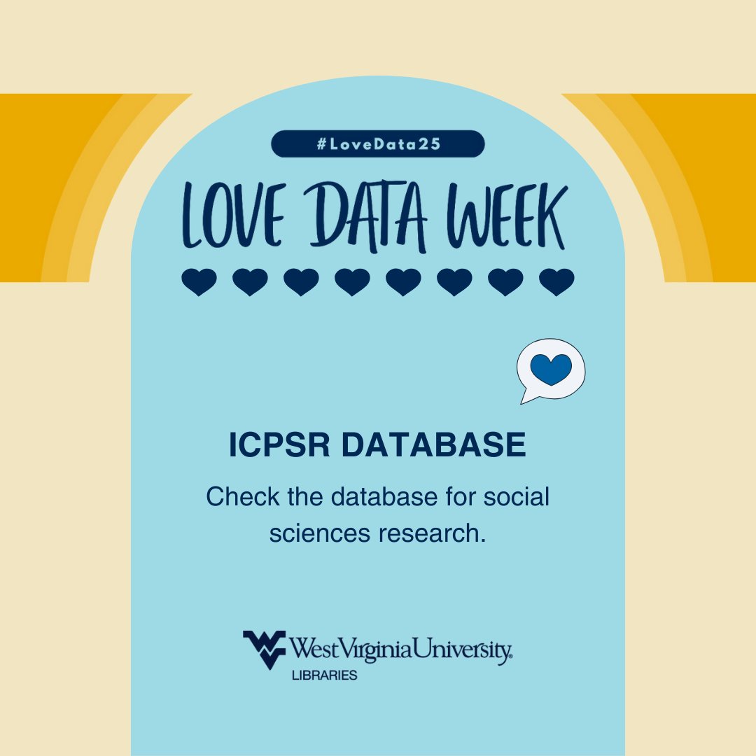wvuLibraries's tweet image. For #LoveDataWeek, we asked our librarians: What is your #1 tip for finding open access data/ research via WVU Libraries’ databases?  

Swipe to see what they said! → → 

#LoveData25