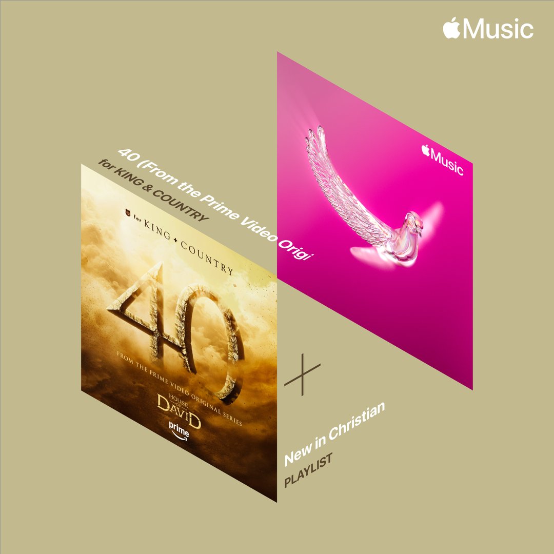 for KING + COUNTRY (@4kingandcountry) on Twitter photo Grateful to our mates at <a href="/AppleMusic/">Apple Music</a> for adding #40 to New In Christian! Listen here 🎶 --> apple.co/3ED80Eh Grateful to our mates at <a href="/AppleMusic/">Apple Music</a> for adding #40 to New In Christian! Listen here 🎶 --> apple.co/3ED80Eh