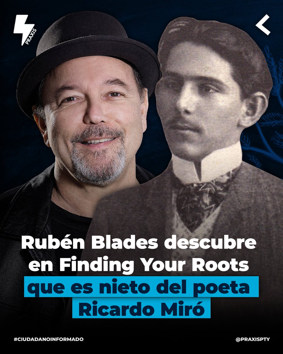 praxispty's tweet photo. 🇵🇦Rubén Blades descubre en Finding Your Roots que es nieto del poeta Ricardo Miró

Abrimos hilo+ https://t.co/U5ZrEe0WW8