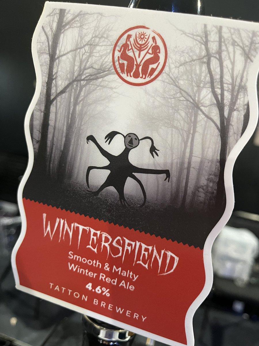 New this year and pouring @gbbfwinter is WINTERSFIEND. Red, malt forward and delicious. Grab yourself some at out Tatton Brewery Bar in the main hall. You’ll find us near the seated area 🍻