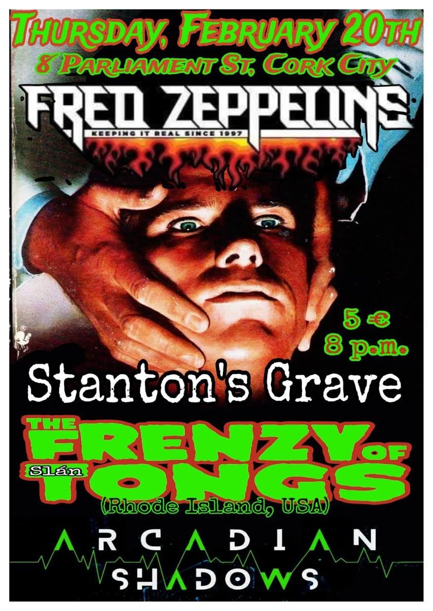 In case anyone is still watching this dumpster fire of a site (I know a few of us are holding on :P), our next show is Thursday night in <a href="/FredZeppelins/">Fred Zeppelins</a> when we play host to Rhode Island's finest punx <a href="/frenzyoftongs/">the frenzy of tongs</a> and Dublin upstarts <a href="/ArcadianShadows/">Arcadian Shadows</a> 🤘