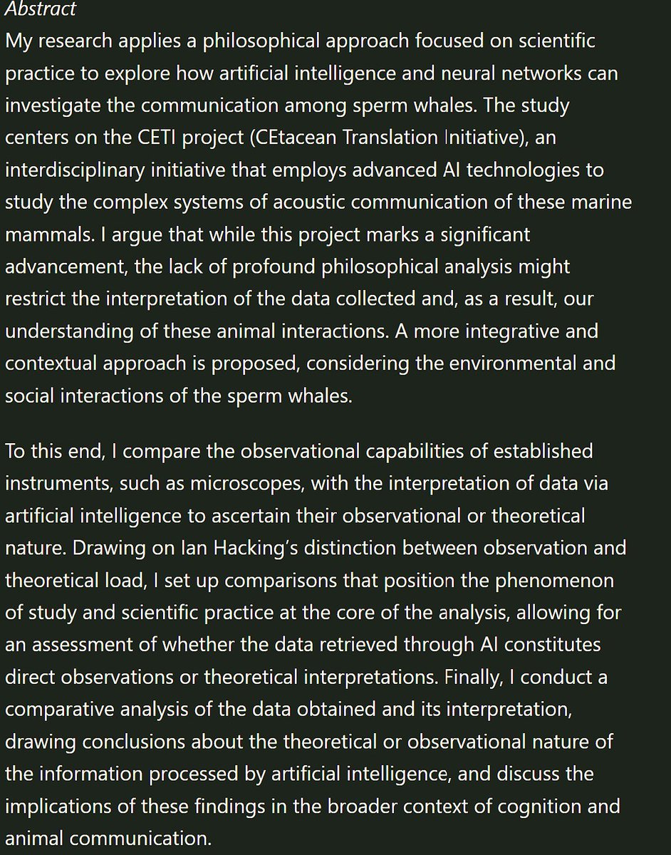LHFC_UNED's tweet photo. 👋🏽Next Tuesday, February 25, at 11:30 (CET), join us at the METIS seminar for the talk by Miguel Borrajo (UAM) on “AI, cetacean communication, and the limits of philosophical observation.” More info here ➡️ https://t.co/SsBvLuKq35 https://t.co/wjflkgZpHt