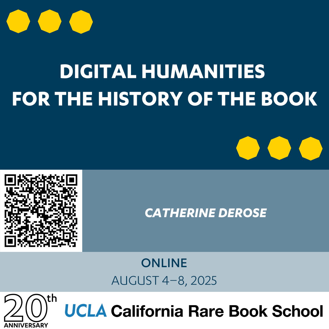 Join our course to explore digital methods that transform texts into data. Gain hands-on experience with tools that will elevate your research and projects. No prior experience needed—just curiosity!

#DigitalHumanities #DataVisualization #OpenSourceTools #bookhistory