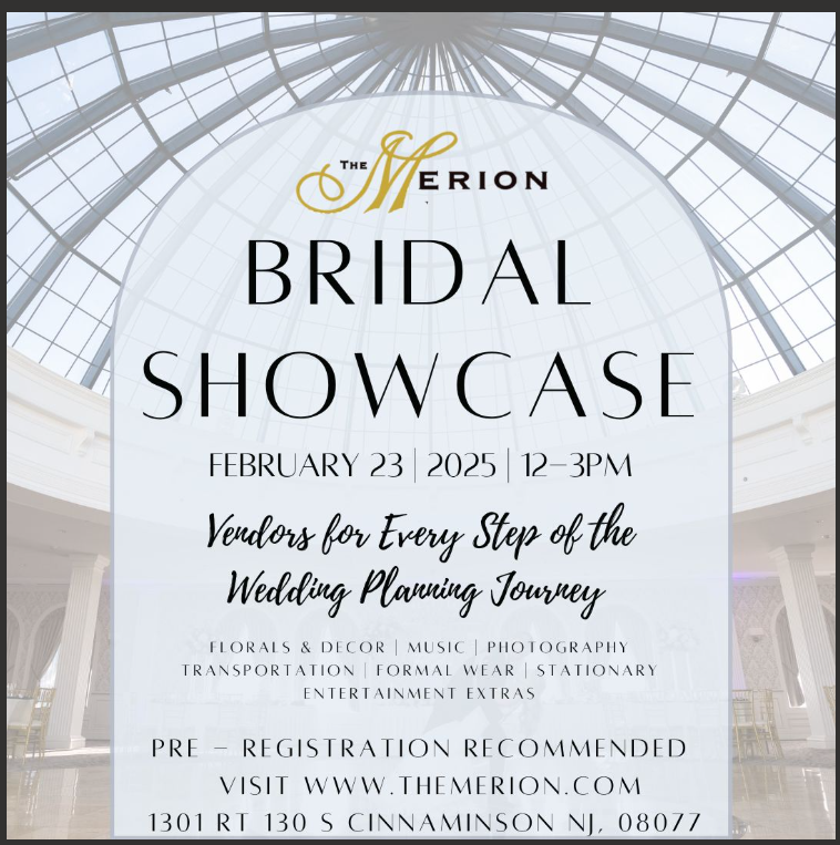 DTMtLaurel's tweet photo. Come visit me  (Denise Tropiano) at The Merion on Sunday, February 23, 2025 from 12noon until 3pm.  I will be a vendor showcasing our Newly Renovated All Suites Hotel for Wedding Room Blocks, Hair &amp; Make up Ready Rooms, After Parties &amp; More! https://t.co/hkwQy9tGmh