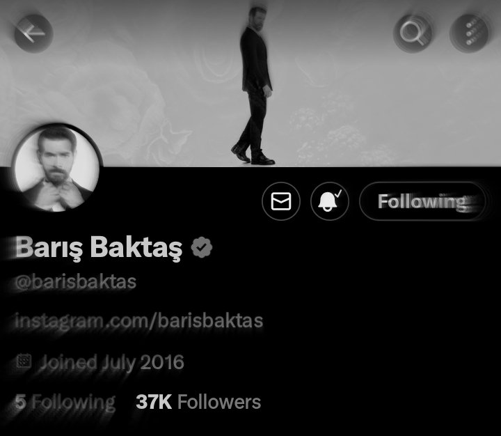 Twitter'da 37k takipçiye ulaşan Barış Bektaş'ı tebrik ederiz!🤍👏🏾
#BarışBaktaş