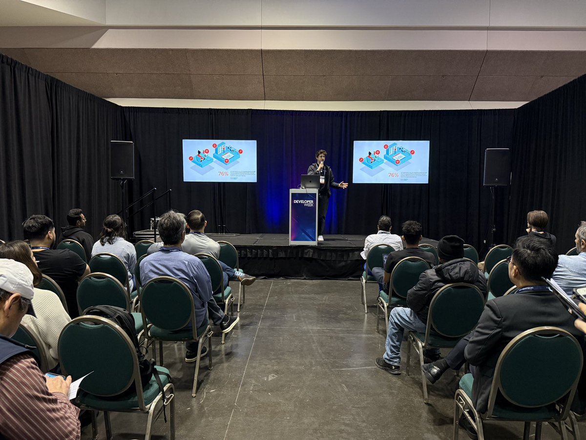 cedricclyburn's tweet image. Today wraps up @DeveloperWeek in Santa Clara, where our @RedHat team was honored to join and keynote the open source path for AI &amp;amp; developer experience with @Podman_io, @openshift, and cloud-native technology! Also honored to receive the #DEVIES award for mobile development 📱🚀