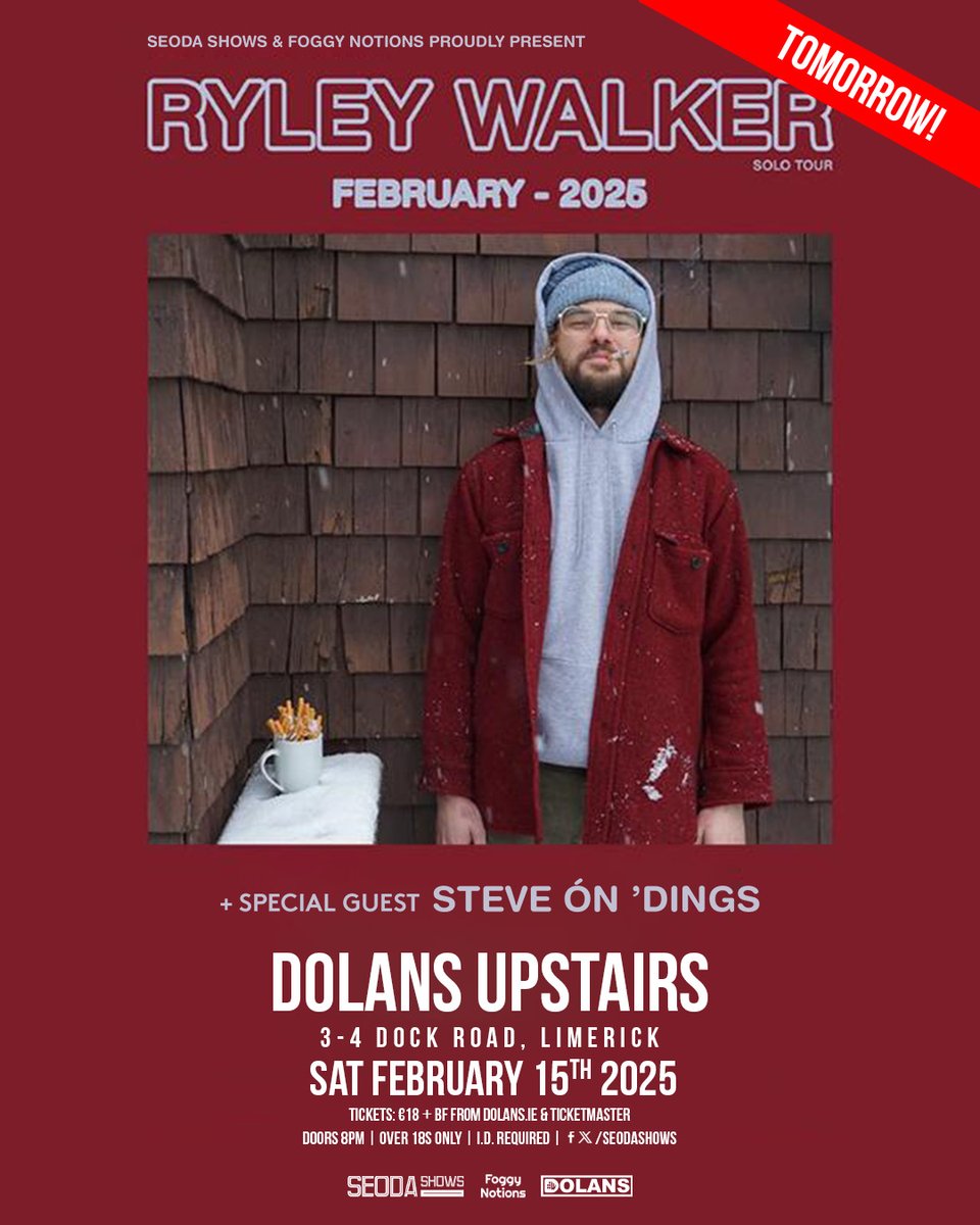SEODA SHOWS (@seodashows) on Twitter photo *** SHOW REMINDER - TOMORROW!!!! ***
<a href="/seodashows/">SEODA SHOWS</a> proudly present
<a href="/ryleywalker/">Ryley walker</a>
+ Special Guest
#SteveĂnDings
Dolans Upstairs
Sat Feb 15th 2025( i.e. Tomorrow!)
Tix On Sale NOW
from <a href="/mydolans/">Dolans Limerick</a> ,<a href="/TicketmasterIre/">Ticketmaster Ireland</a> & HERE: dolans.yapsody.com/event/index/83âŠ
w/our pals <a href="/foggynotions/">Foggy Notions</a>
đđđ *** SHOW REMINDER - TOMORROW!!!! ***
<a href="/seodashows/">SEODA SHOWS</a> proudly present
<a href="/ryleywalker/">Ryley walker</a>
+ Special Guest
#SteveĂnDings
Dolans Upstairs
Sat Feb 15th 2025( i.e. Tomorrow!)
Tix On Sale NOW
from <a href="/mydolans/">Dolans Limerick</a> ,<a href="/TicketmasterIre/">Ticketmaster Ireland</a> & HERE: dolans.yapsody.com/event/index/83âŠ
w/our pals <a href="/foggynotions/">Foggy Notions</a>
đđđ