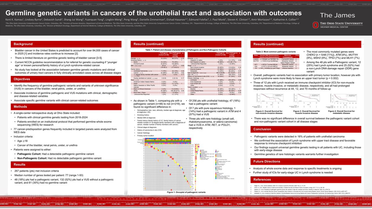 Fuat Bicer MD, PhD (@fuatbcr) on Twitter photo Congratulation to <a href="/OSUCCC_James/">The James</a> team <a href="/katecollier_md/">Katharine Collier, MD</a> <a href="/lingbin_meng/">Lingbin Meng</a> with their presentation at <a href="/ASCO/">ASCO</a> #GU25
<a href="/ChristianRolfo/">Christian Rolfo</a> <a href="/eric_facs/">Eric A. Singer, MD, MA, MS, FACS, FASCO</a> <a href="/ConquerCancerFd/">Conquer Cancer, the ASCO Foundation</a> <a href="/OSU_Urology/">Ohio State Wexner Medical Center Urology Dept.</a> <a href="/OSUCCC_James/">The James</a>
<a href="/OSUhemoncfellow/">OhioStateHemOnc</a>
<a href="/OncoAlert/">OncoAlert</a>
<a href="/OncLive/">OncLive.com</a>
<a href="/GUOncologyNow/">GU Oncology Now</a>
<a href="/myESMO/">ESMO - Eur. Oncology</a>
<a href="/oncodaily/">OncoDaily</a>
<a href="/OhioStatePIIO/">Pelotonia Institute for Immuno-Oncology</a> Congratulation to <a href="/OSUCCC_James/">The James</a> team <a href="/katecollier_md/">Katharine Collier, MD</a> <a href="/lingbin_meng/">Lingbin Meng</a> with their presentation at <a href="/ASCO/">ASCO</a> #GU25
<a href="/ChristianRolfo/">Christian Rolfo</a> <a href="/eric_facs/">Eric A. Singer, MD, MA, MS, FACS, FASCO</a> <a href="/ConquerCancerFd/">Conquer Cancer, the ASCO Foundation</a> <a href="/OSU_Urology/">Ohio State Wexner Medical Center Urology Dept.</a> <a href="/OSUCCC_James/">The James</a>
<a href="/OSUhemoncfellow/">OhioStateHemOnc</a>
<a href="/OncoAlert/">OncoAlert</a>
<a href="/OncLive/">OncLive.com</a>
<a href="/GUOncologyNow/">GU Oncology Now</a>
<a href="/myESMO/">ESMO - Eur. Oncology</a>
<a href="/oncodaily/">OncoDaily</a>
<a href="/OhioStatePIIO/">Pelotonia Institute for Immuno-Oncology</a>
