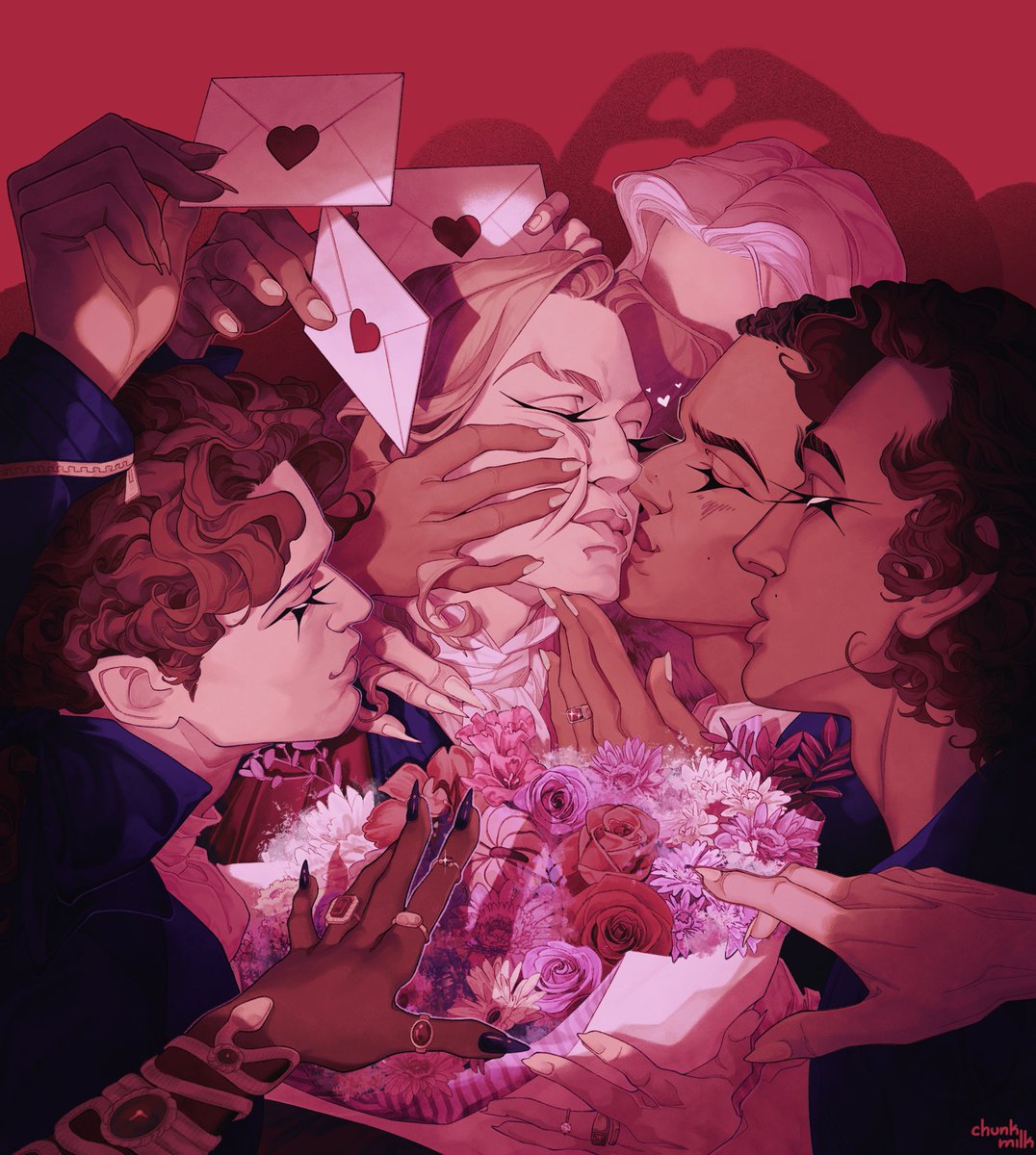 chunkiimilk's tweet image. too many valentines ❤️!! / #iwtv