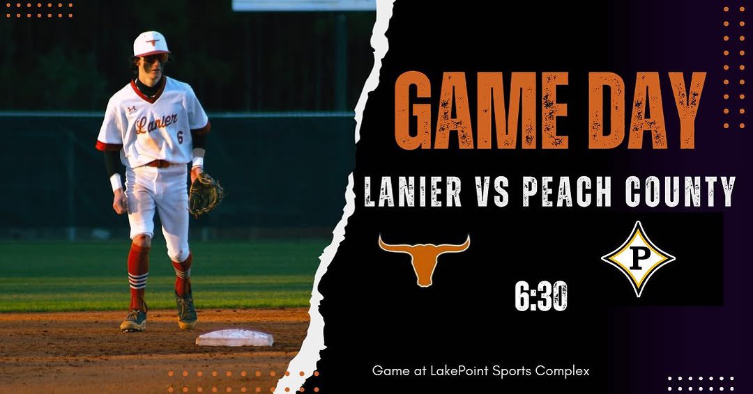 Come out and support the Longhorns today at the LakePoint Sports Complex!

#LanierBaseball