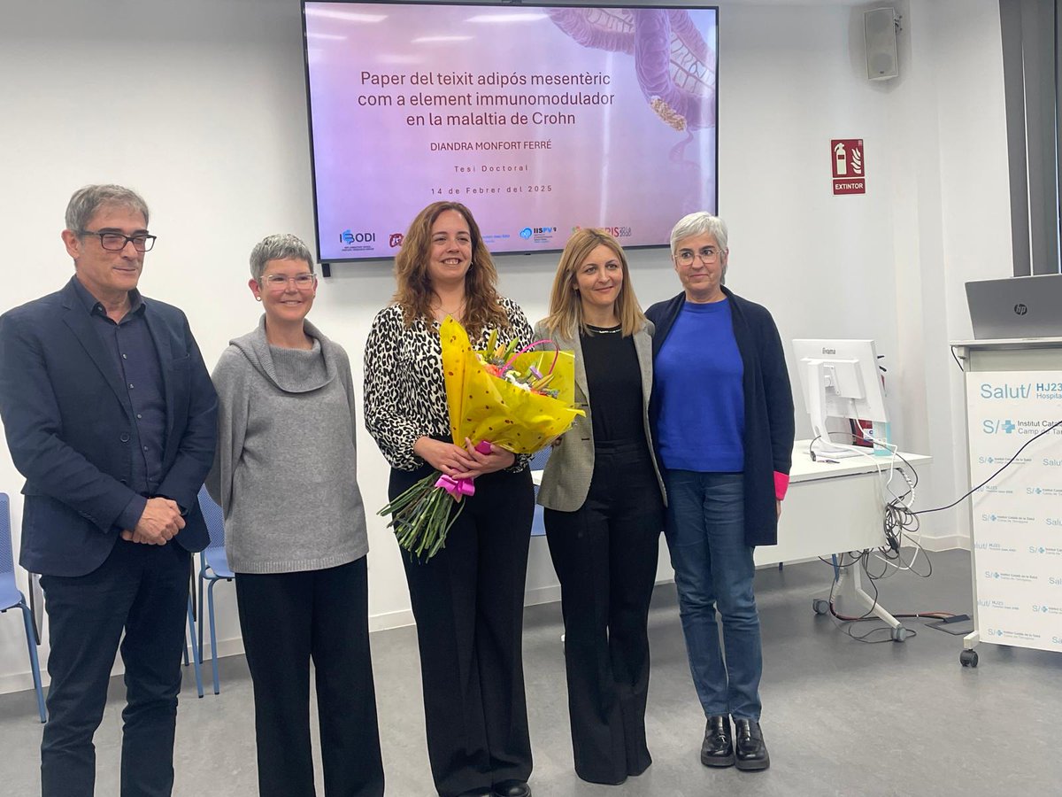 🔬🎓 Enhorabona, Dra. Diandra Monfort! 🎉 Avui culmines anys de dedicació i esforç amb la defensa de la teva tesi. Un orgull haver acompanyat el teu camí com a investigadora. El futur és teu! 🚀 #PhD #Doctoranda #Crohndisease 🧫🔬