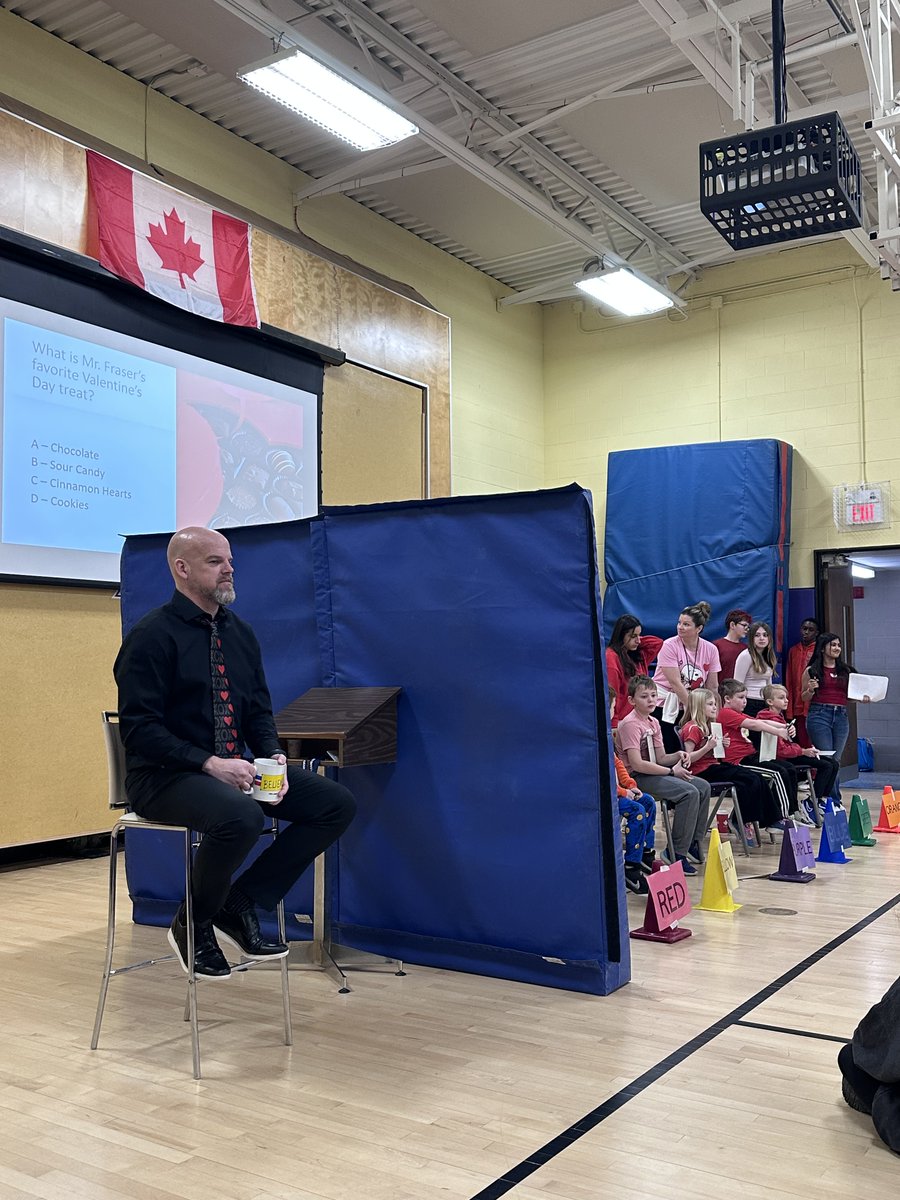 Mr_M_Fraser's tweet image. Colour House Assembly and Valentine's Day! Great assembly led by some great Gr. 8 leaders today! Oh, and had a few front row hecklers as part of our "How well do you know Mr. Fraser?" gameshow. Reminded me of a pair from my younger years.🤣
@GEDSB #RRSthinkinclusive