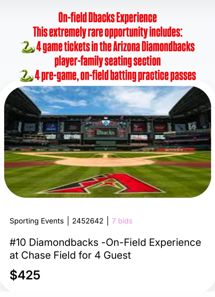 miracleleagueaz's tweet photo. 💥♦️ MLAZ Casino Night Silent Auction ♦️💥

Casino Night Silent Auction has over 75 items and packages! Here are a few to check out!

Auction is at the link below and ends on 2/15 @ 9pm! Find something amazing and support our organization and athletes! 

https://t.co/EmfheRTUVo https://t.co/hrbGn7GGEc