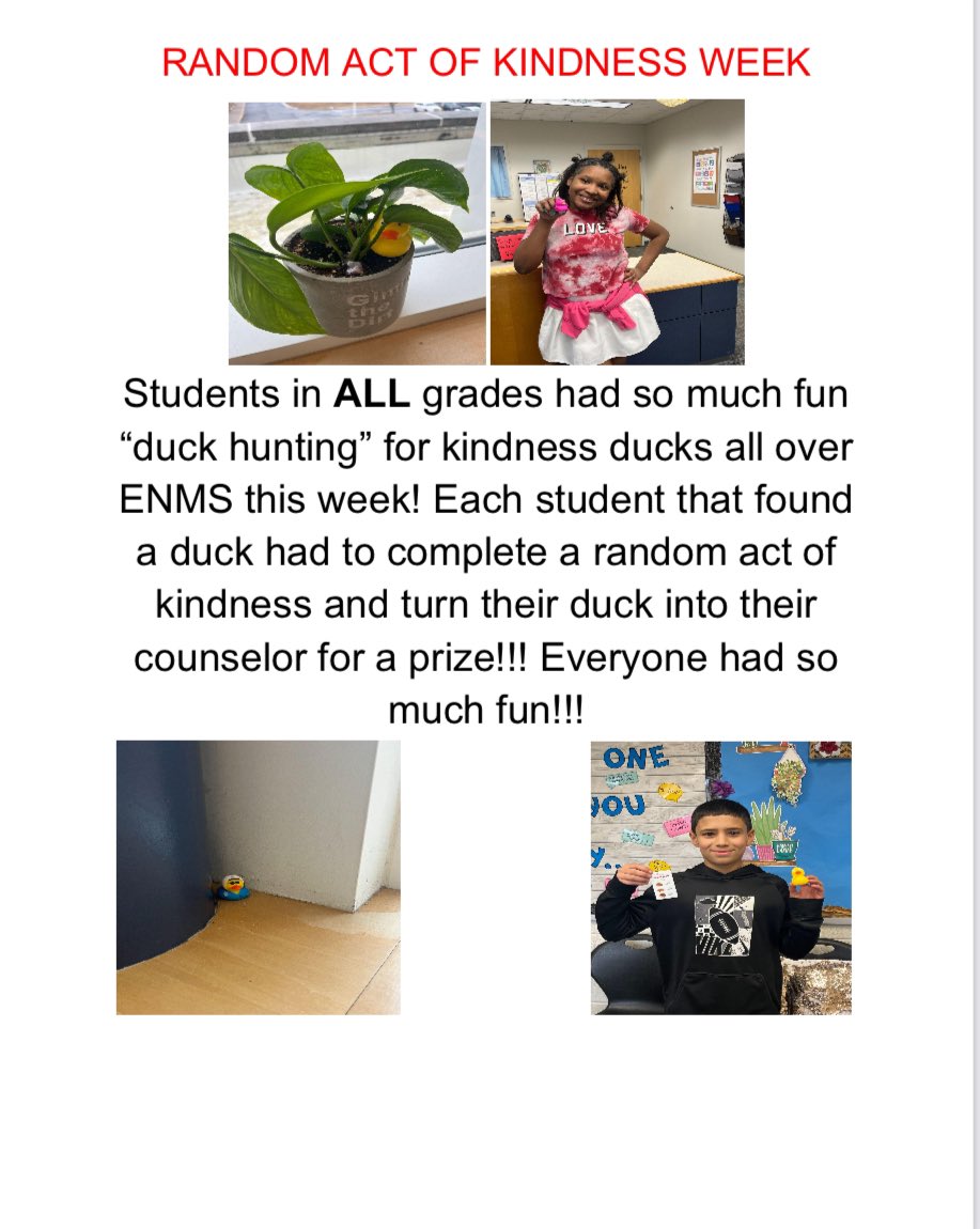 Random Acts of Kindness Week 2025 @east_norriton_ms ! ❤️❤️❤️#enms2025 #nasdproud