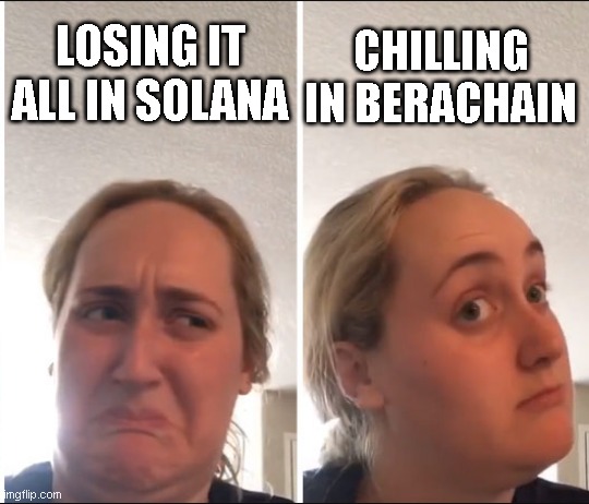 ChillBearfi's tweet photo. I mean... you'll still lose it all, but youll find frens along da way https://t.co/na8Mq2OUuQ