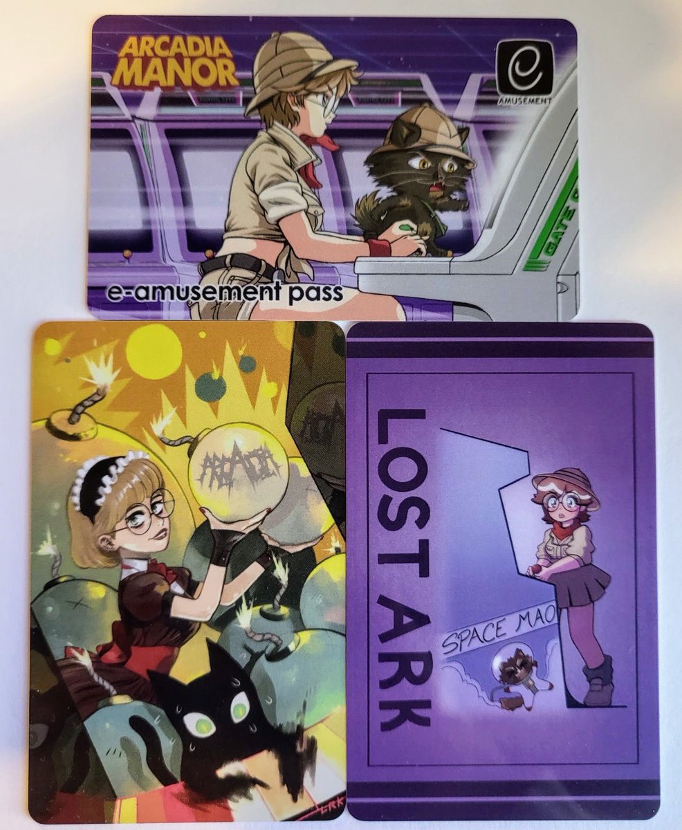 Custom e-amusement cards now available! ($10 each; three designs available)
These allow you to save your progress and unlocks on compatible games. We currently offer support for Bombergirl and Chunithm, with more games coming later this year.