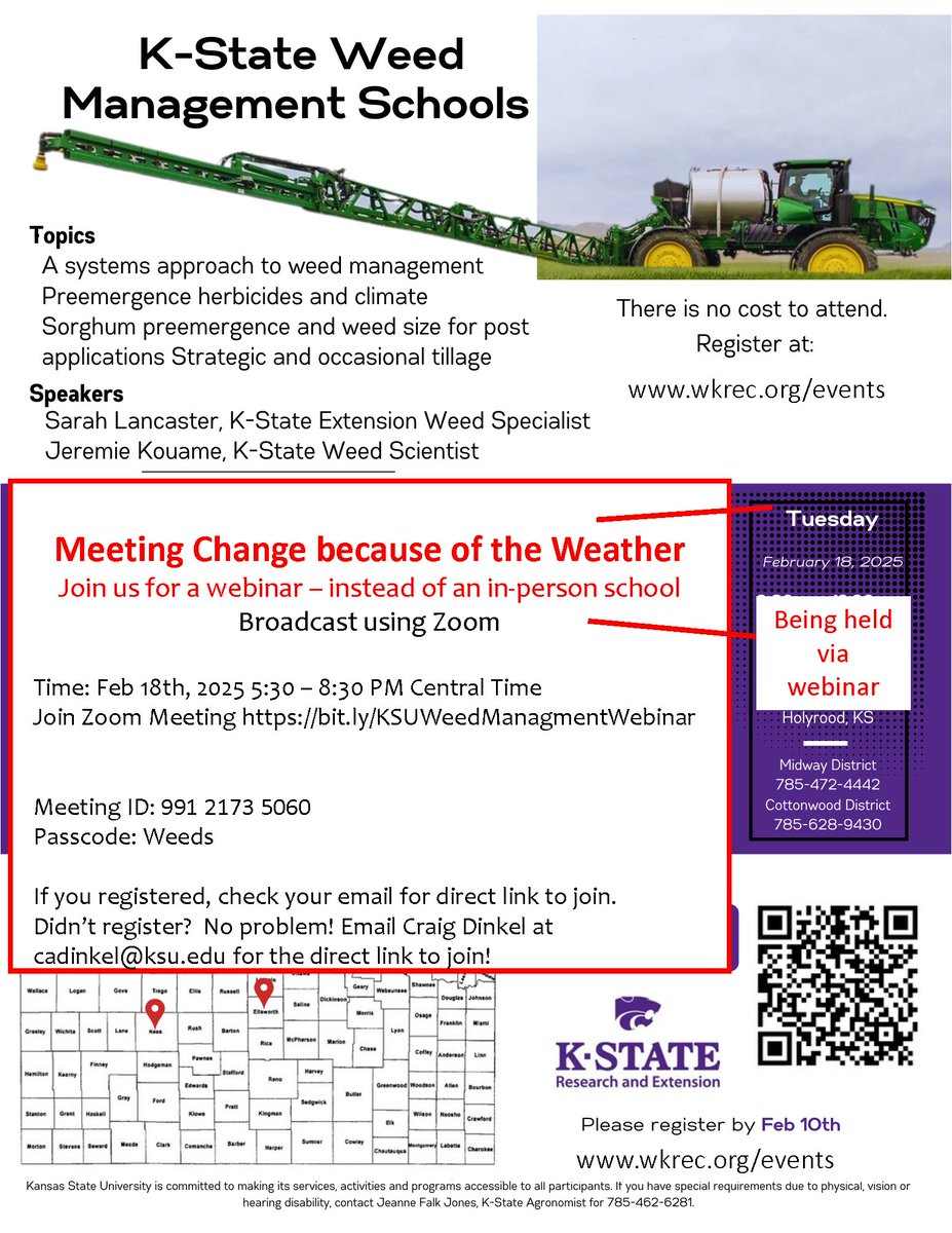 Craig Dinkel (@midwaycrops) on Twitter photo Another opportunity to catch a Northwest Kansas weed management school via online webinar next week from the comfort of your warm chair! <a href="/scampbel_stacy/">Stacy Campbell</a> <a href="/KStateWeedSci/">K-State Weed Science Extension</a> <a href="/knowURweeds/">Jeremie Kouame</a> <a href="/KStateWKREC/">WKREC</a> <a href="/KStateRE/">K-State Research and Extension</a> Another opportunity to catch a Northwest Kansas weed management school via online webinar next week from the comfort of your warm chair! <a href="/scampbel_stacy/">Stacy Campbell</a> <a href="/KStateWeedSci/">K-State Weed Science Extension</a> <a href="/knowURweeds/">Jeremie Kouame</a> <a href="/KStateWKREC/">WKREC</a> <a href="/KStateRE/">K-State Research and Extension</a>