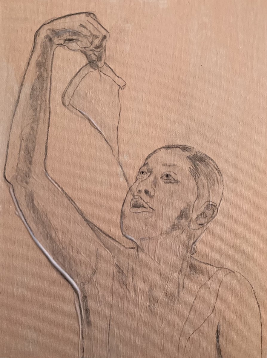 gnavar's tweet photo. “Enjoying Life #16” (preliminary sketch) (c) G. Navar 2025; 12 x 9 inches; acrylic and pencil on canvas board.
#enjoyinglife #Ilovepizza #Oaklandartist #embracejoy #embracepeace #embracelove #chooseart #chooselaughter https://t.co/EaJdrRXYxK