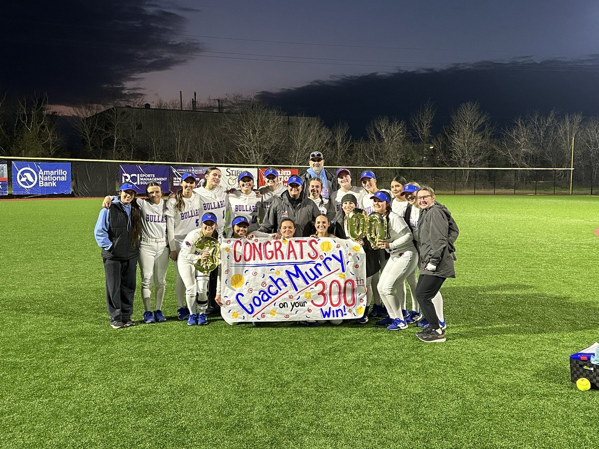 Congrats to Bullard Softball Coach Julie Murry on earning her 300th win! #BullardProud