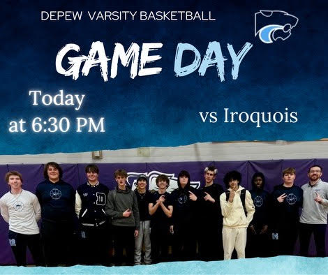 DepewBasketball's tweet image. The Wildcats are back in action tonight on the road to take on Iroquois!
JV-5:00pm
Varsity-6:30pm