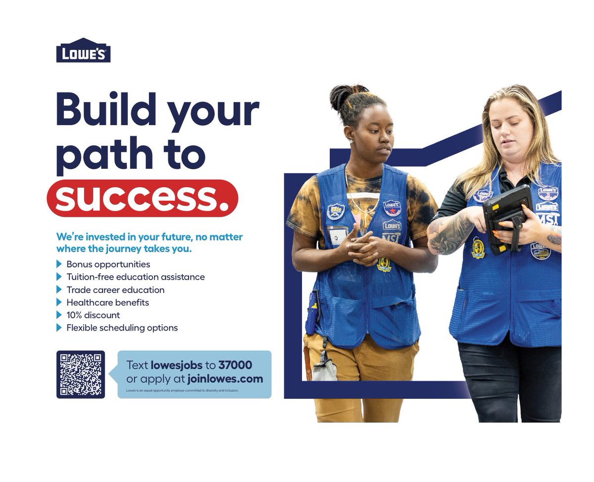 Solving problems and fulfilling dreams for the home is what we do!  Lowe’s in Farmingdale is now hiring!  Apply for Seasonal Merchandising Service associate now!  Great company to work for!  Do you accept the challenge?

#challengeaccepted
