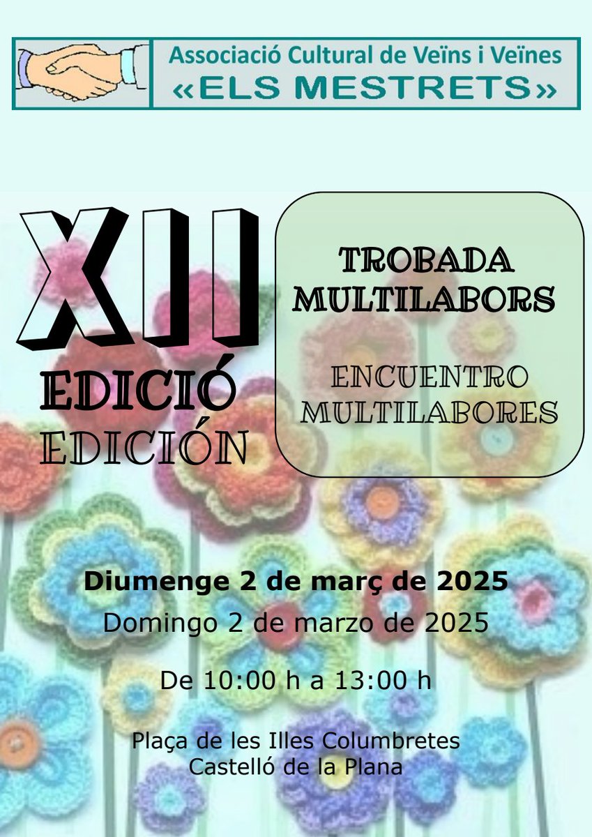 Ya tienes plan para la mañana del domingo día 2 de marzo acvmestrets.blogspot.com/2025/02/xii-tr…