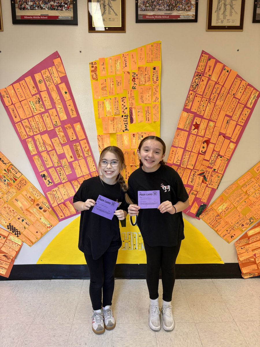 Allabouttheyet's tweet image. P.S. WE 💜 YOU!
And check out the debut of our BRAND new PRIDE card! The PS Peer Card can be earned when a learner notices another learner embodying the values of the MMS community. Thanks to our Student Council Homeroom Reps, Brie Moura & Addison Webb, for this idea!