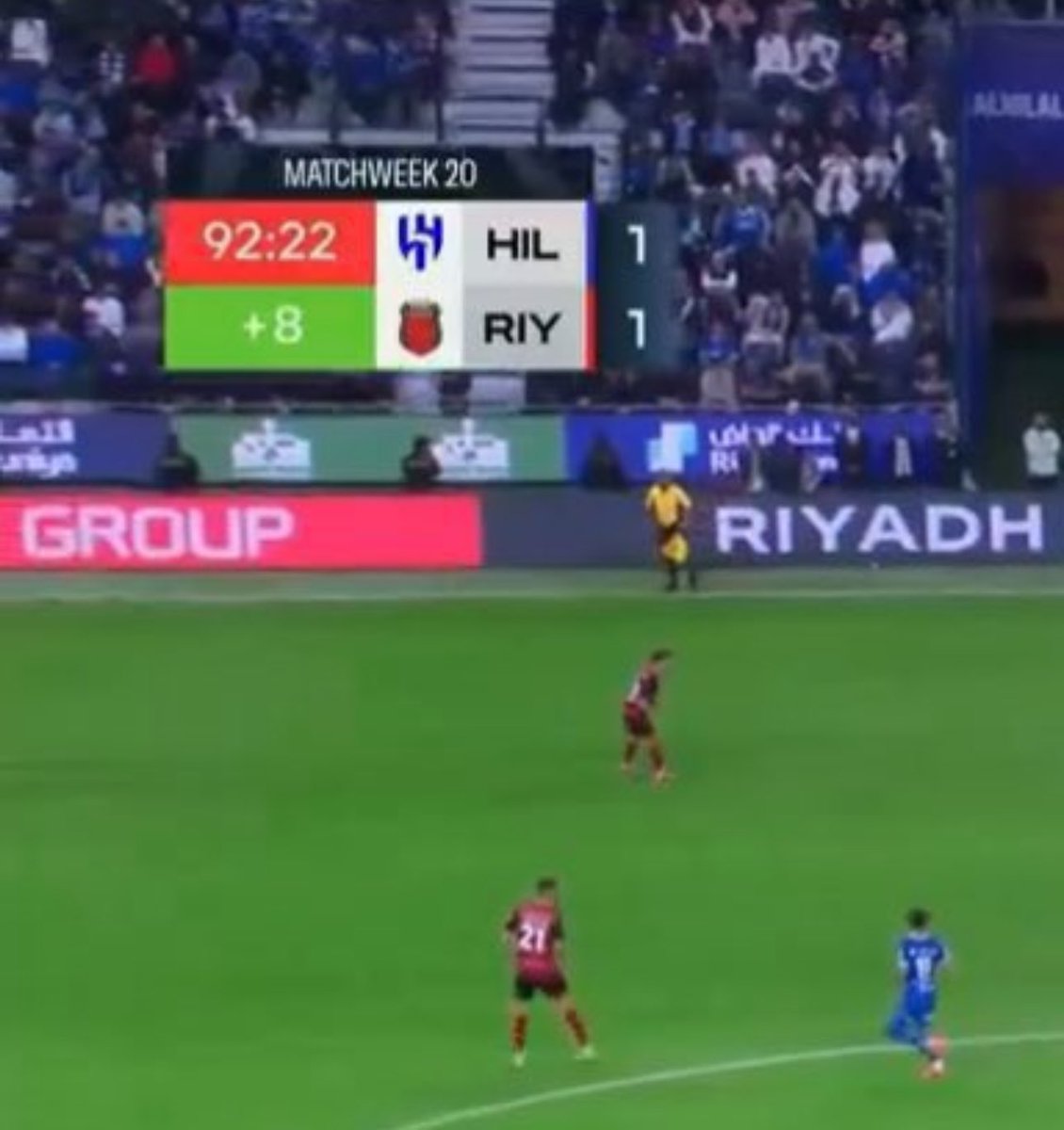 iModField's tweet image. الوضع كارثي يعني هدفين للرياض ألغيت من قبل الفار وفوقها الوقت الضائع !!!!!!!!!!؟👎🏻