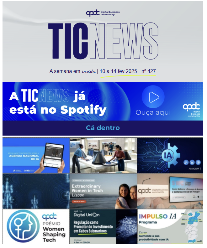 TIC NEWS | 10fev a 14 de fev

🎧🔊 Ouça aqui a TICNEWS spoti.fi/4b1XFxJ