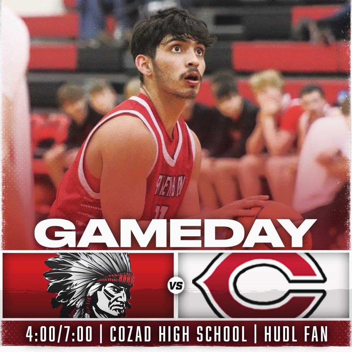‼️GAMEDAY‼️

🆚Cozad 
📍Cozad  High School 
⏰Girls V:5:30 Boys V:7:00
📺Hudl Fan