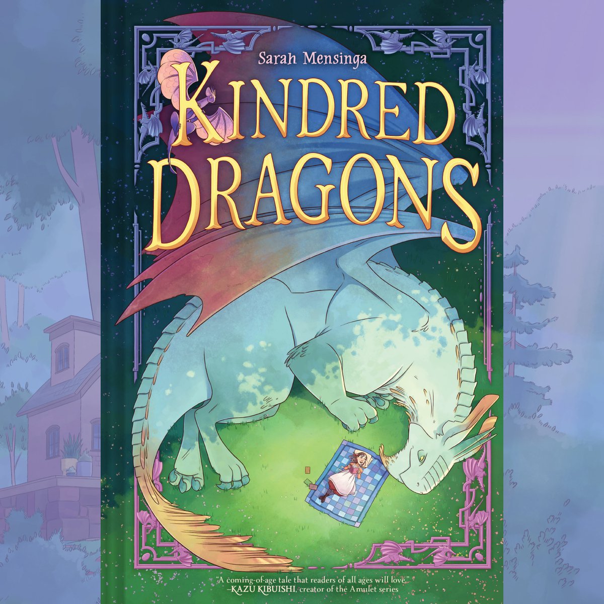 Cover reveal day for KINDRED DRAGONS! Yay! Roar! Book one of my new graphic novel series will be available from <a href="/abramskids/">ABRAMS Kids</a>  October 14th, 2025.💚 Preorder your copy here... abramsbooks.com/product/kindre…