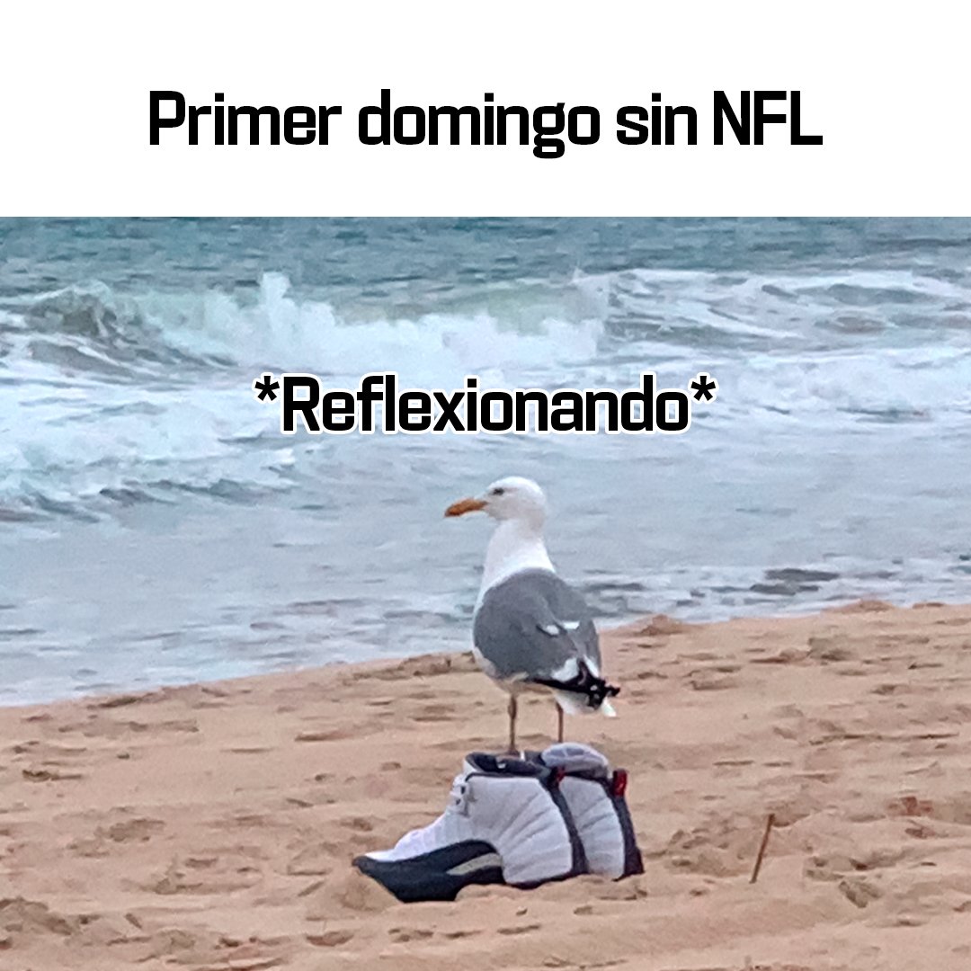 Los domingos se sienten como un enorme vacío 🥲🏈

#NFLMX | #NFL