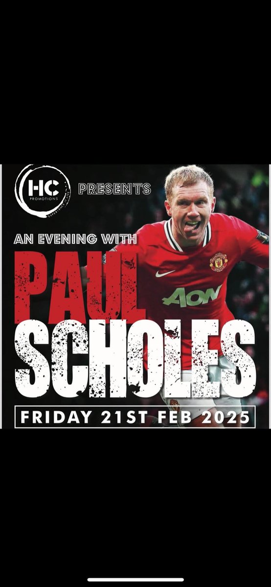 🚨🚨🚨🚨1 week warning 🚨🚨🚨🚨

This time next Friday we welcome #mufc legend @paulscholesaaa to @pyramidparrhallofficial 

Silver tickets - low availability🟠
Gold tickets - sold out 🔴
VIP tickets - sold out 🔴

Tickets - parrhall.culturewarrington.org/whats-on/an-ev…