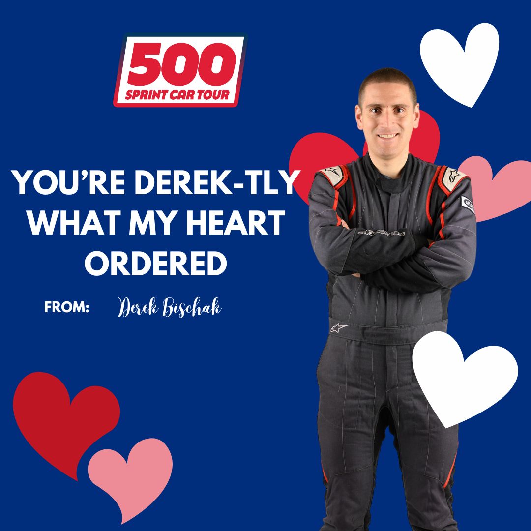 500SprintTour's tweet image. A special holiday message from the 500 Sprint Car Tour: 

Happy Valentines Day 💕