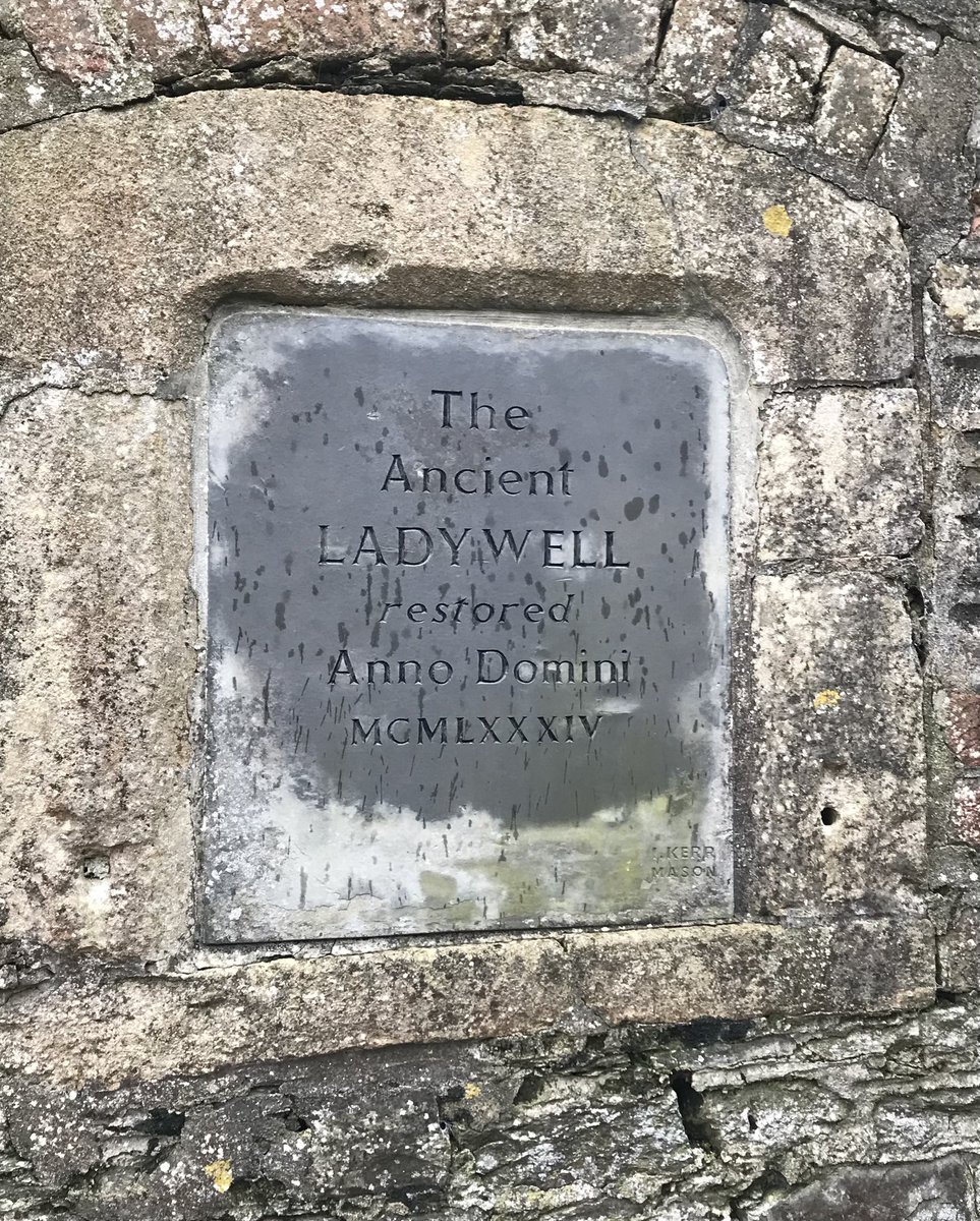 A short stroll today in Barnstaple and clocked up a standing stone and a sacred well.