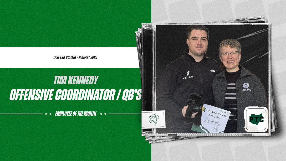 Lake Erie Storm Football (@lakeeriefb) on Twitter photo π¨π¨ Join us in congratulating <a href="/CoachTKennedy/">Tim Kennedy</a> on being named LECβs
Employee of the Month! Congratulations, Coach Kennedy!ππΌπͺοΈ#PTC π¨π¨ Join us in congratulating <a href="/CoachTKennedy/">Tim Kennedy</a> on being named LECβs
Employee of the Month! Congratulations, Coach Kennedy!ππΌπͺοΈ#PTC
