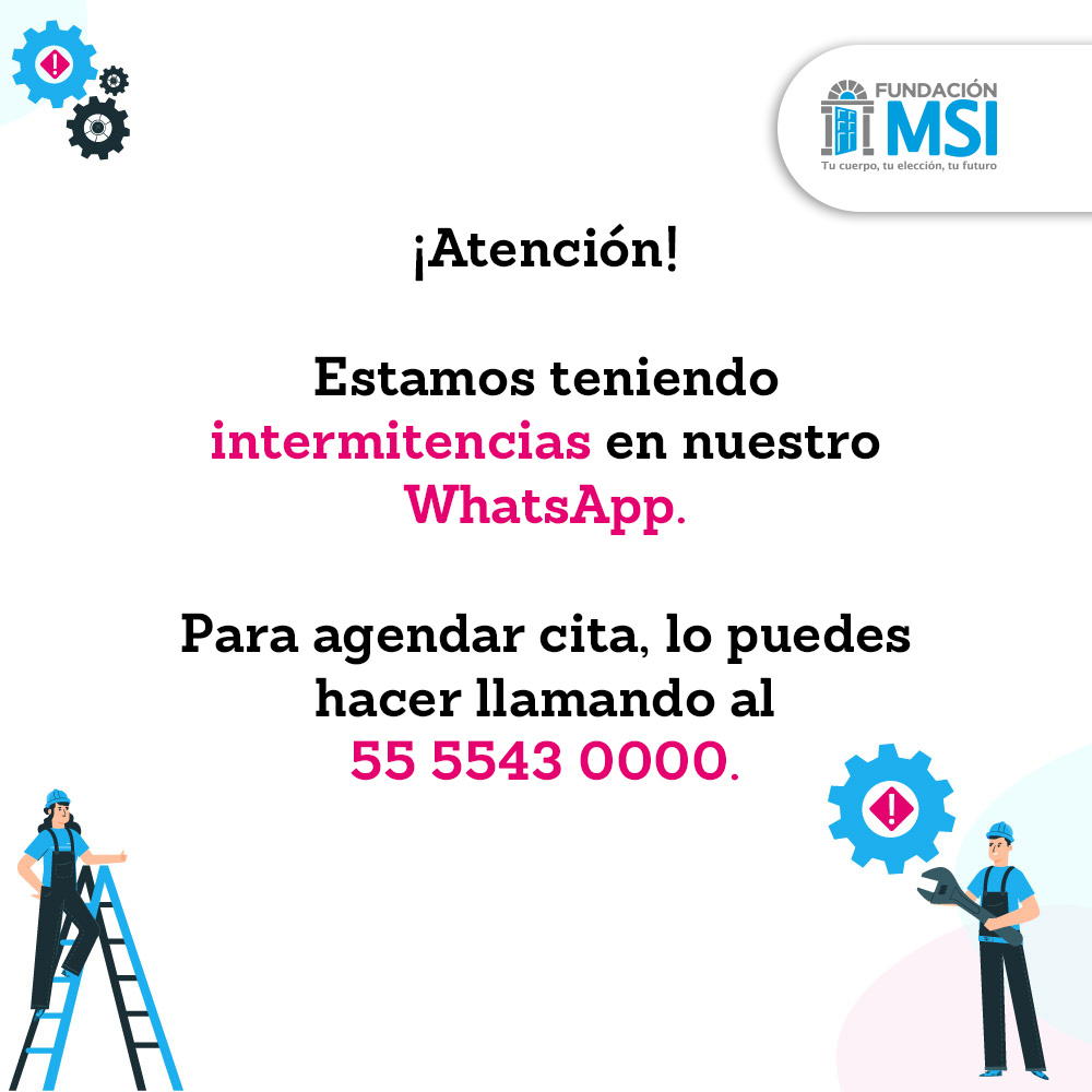 ¡Atención, amix! Si tú también intentaste comunicarte con nosotras por WhatsApp, te pedimos que por favor nos ayudes llamando al 55 5543 0000. ✨