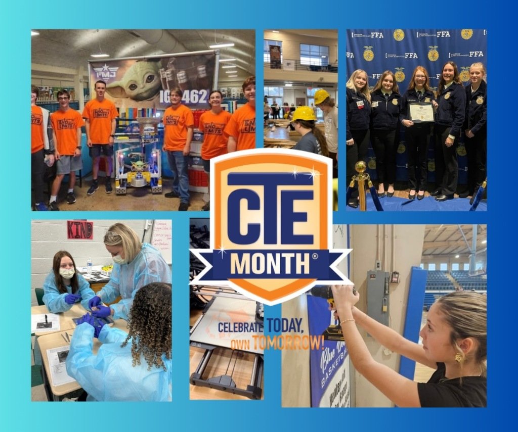 Celebrate CTE Month! 🎉 Let's highlight the incredible opportunities in Career and Technical Education.