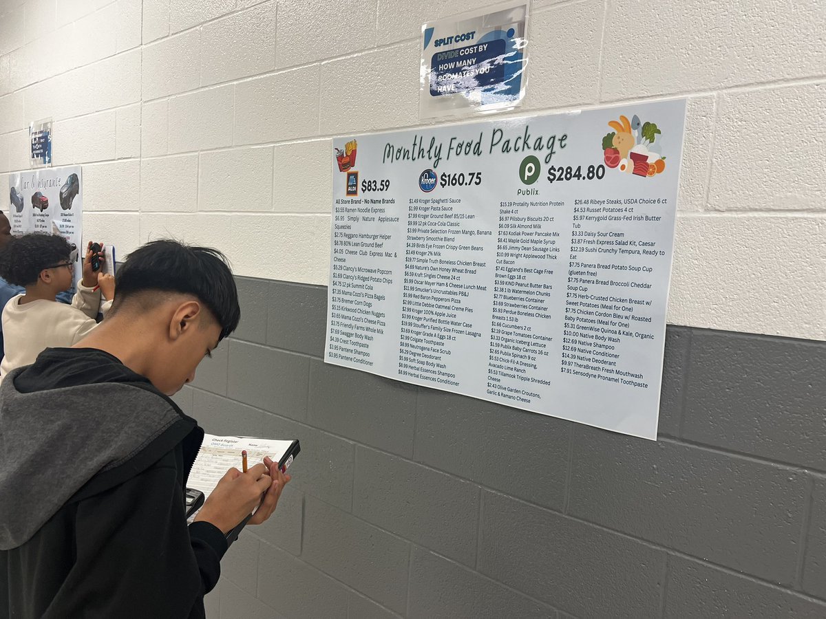 8th graders jumped into managing their finances with their “On My Own” lesson! They created budgets with their monthly income and faced unexpected surprises! <a href="/SCMFalcons/">Stewarts Creek MS</a> <a href="/RuCoCTE/">RuCo CTE</a>