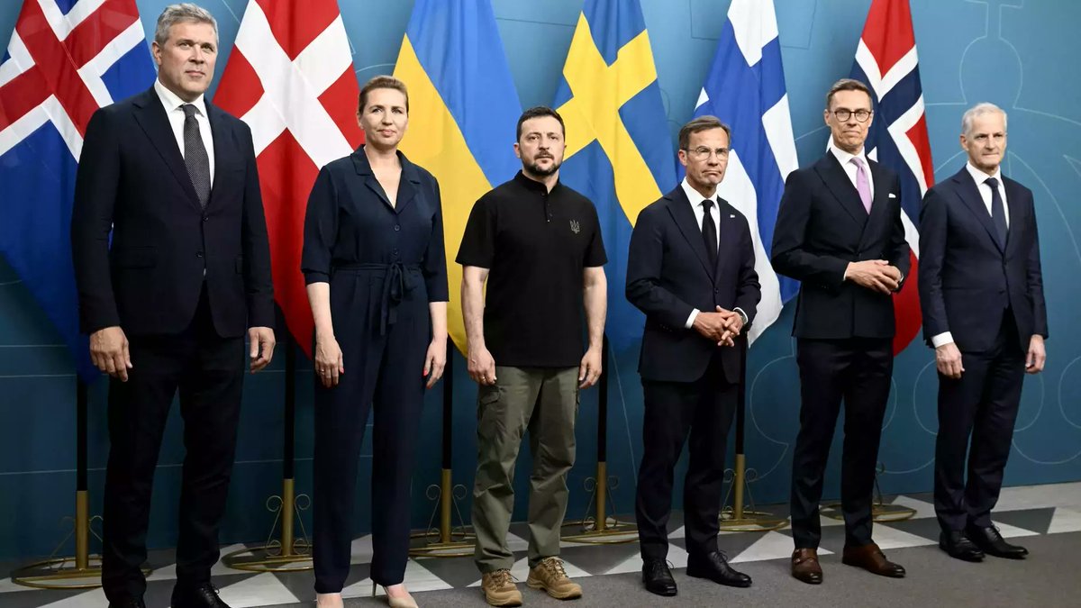 visegrad24's tweet image. Joint statement on Ukraine released today by the Nordic-Baltic 8 (Sweden, Norway, Finland, Denmark, Iceland, Estonia, Latvia &amp;amp; Lithuania):

"We stand fully and firmly behind Ukraine. Ukraine must be able to prevail against Russia’s war of aggression, to ensure a just and lasting…