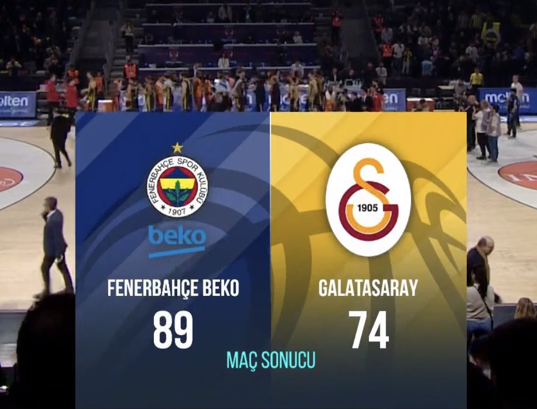 DEV DERBİDE KAZANAN FENERBAHÇE BEKO OLDU! 🔥🔥🔥

Fenerbahçe Beko, Galatasaray’ı 89-74 mağlup ederek Türkiye Kupası’nda finale yükseldi.