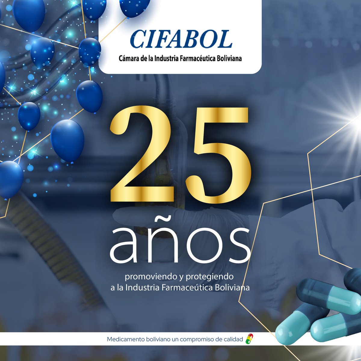 Cifabol2000's tweet photo. ¡25 años comprometidos con la salud y el bienestar de Bolivia! https://t.co/lKv2OXbiOg